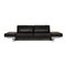 Black Leather Ego Three-Seater Couch from Rolf Benz, Image 3