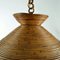 Large Pencil Reed Pendant Lamp, Italy, 1960s 5