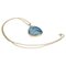 Vintage Swedish Blue Stone Silverpendant by Ove Nordström, 1970s 1