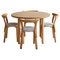 Modern Scandinavian Dining Set in Ash and Birch by Alvar Aalto for Artek, 1970s, Set of 5 1