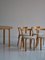 Set da pranzo moderno in frassino e betulla di Alvar Aalto per Artek, Scandinavia, anni '70, set di 5, Immagine 2