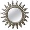 Mid-Century Modern Sun Mirror in Silver Bath Wood, 1960 1