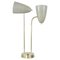 Mid-Century Swedish Grey Fiberglass Desk Lamp, 1950s 1