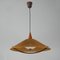 Mid-Century Cord, Teak & Acrylic Pendant Lamp from Temde, Switzerland, 1960s 2