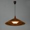 Mid-Century Cord, Teak & Acrylic Pendant Lamp from Temde, Switzerland, 1960s 3