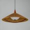 Mid-Century Cord, Teak & Acrylic Pendant Lamp from Temde, Switzerland, 1960s 18