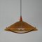 Lámpara colgante Mid-Century de cuerda, teca y acrílico de Temde, Switzerland, años 60, Imagen 7