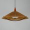 Mid-Century Cord, Teak & Acrylic Pendant Lamp from Temde, Switzerland, 1960s 17