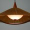 Mid-Century Cord, Teak & Acrylic Pendant Lamp from Temde, Switzerland, 1960s 19