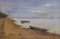 F.F. Buchholz, Seascape, On the Seashore, Oil on Cardboard, Image 2
