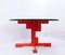 Italian Orange Dining Table in Wood and Black Granite from Azucena, 1980s, Image 6