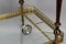 French Hollywood Regency Brass and Glass Bar Cart or Drinks Trolley, Image 14