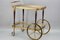 French Hollywood Regency Brass and Glass Bar Cart or Drinks Trolley, Image 18