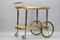 French Hollywood Regency Brass and Glass Bar Cart or Drinks Trolley, Image 20