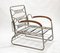 Bauhaus Chrome & Walnut Wood Adjustable Bed Armchair by Marcel Breuer, 1930s, Image 10