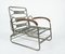 Bauhaus Chrome & Walnut Wood Adjustable Bed Armchair by Marcel Breuer, 1930s 11