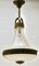 Lampada a sospensione in ottone pressofuso con paralume in vetro, fine XIX secolo, Immagine 13