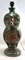 Fat Lava Owl Floor Lamp in Orange and Green Drip-Glazes by Walter Gerhards 2