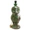 Fat Lava Owl Floor Lamp in Orange and Green Drip-Glazes by Walter Gerhards 6