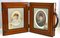 Large Wooden Double Folding Travel Picture Frame, 1870s, Image 8