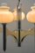 Chandelier with 5 Opaline Glass Globes, Image 16