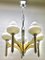 Chandelier with 5 Opaline Glass Globes 6