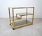 Serving Bar Cart in Brass and Smoked Glass, Italy, 1970s 5