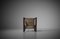 Low Wood and Block Pattern Rope Lounge Chair, France, 1960s, Image 9