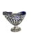 German Silver Basket with Blue Glass by Storck & Sinsheimer 3