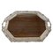 Silver Tray with Wooden Melamine by H. Hooijkaas, 1974, Image 1