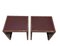 Burgundy Lacquered Tables by Pierre Vandel, Paris, Set of 2 2