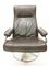 Brown Leather Swivel Chairs from Kebe, Set of 2 4