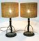 Stirrup Stitched Leather Lamps from Longchamp, France, 1950s 2