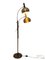 Dutch Chrome and Brown 2-Arm Globe Floor Lamp from Dijkstra, Image 3