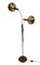 Dutch Chrome and Brown 2-Arm Globe Floor Lamp from Dijkstra 4