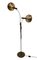 Dutch Chrome and Brown 2-Arm Globe Floor Lamp from Dijkstra, Image 4