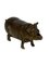 Caja de fósforos Vesta de latón en forma de cerdo, Imagen 2