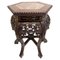 19th Century Chinese Side Table or Plant Stand with Marble Top, Image 1