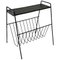 Metal Magazine Rack with Perforated Small Table Top from Pilastro 1