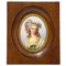 Miniature Framed Portrait of a Lady Painted on Porcelain 1