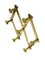 Italian Extendable Brass Coat Rack with Floral Knobs 6