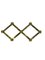 Italian Extendable Brass Coat Rack with Floral Knobs 2