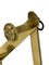 Italian Extendable Brass Coat Rack with Floral Knobs 7
