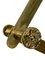 Italian Extendable Brass Coat Rack with Floral Knobs 4