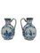 Pichets Ovales en Verre de Delft avec Poignées de Porceleyne Fles, Pays-Bas, 1894, Set de 2 3