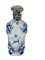 Bottiglietta per profumo piccola blu e cristallina con tappo argentato, Francia, Immagine 3