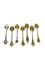 Silver and Enamel Spoons from Various Places in Europe, Set of 7 3