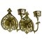 19th Century Brass Wall Candle Holders, Set of 2 1