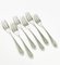 Dutch Art Deco Silver Cake Forks by W. Hooijkaas, 1920s, Set of 6 4