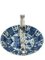 Assiette Kraak Kangxi en Porcelaine Bleue et Blanche avec Support en Argent, Chine, 1700 9